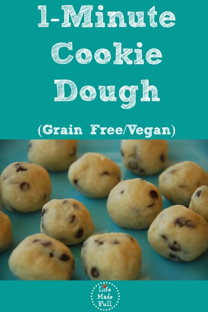1 minute cookie dough (Grain Free and Vegan)