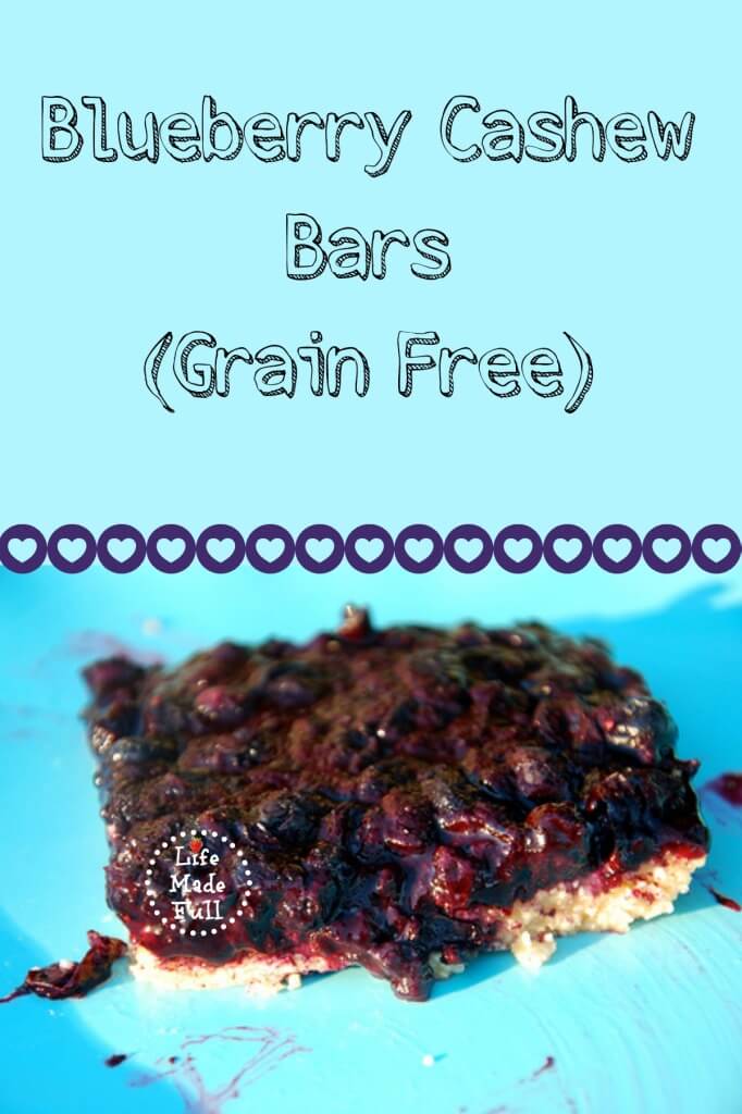 Blueberry cashew bars - these are SO good, and are gluten free and grain free!