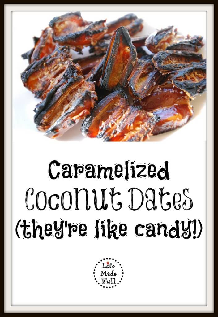 caramelized coconut dates