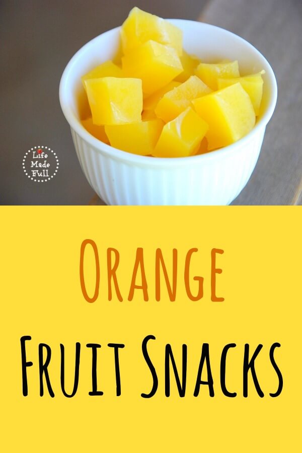 Orange Fruit Snacks