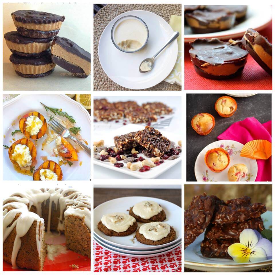 sweets cookbook collage