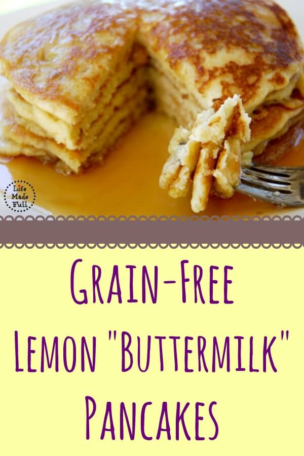 Grain Free Lemon Buttermilk Pancakes