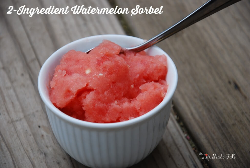 2 ingredient watermelon sorbet
