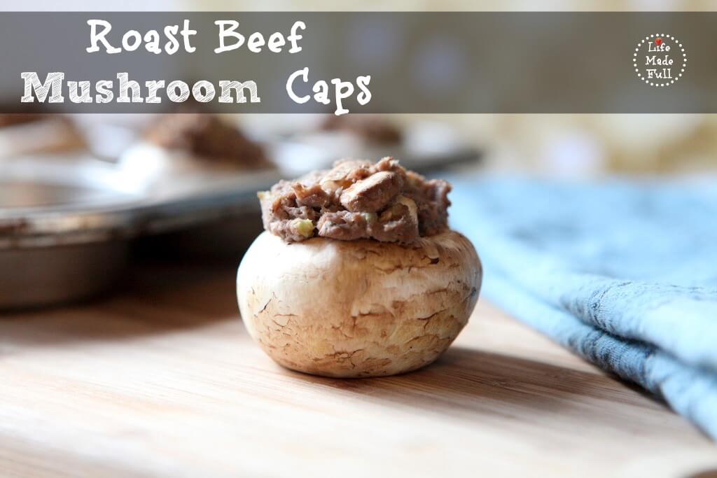 roast beef mushroom caps
