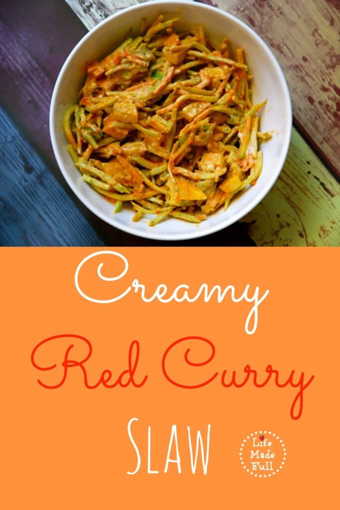 creamy red curry slaw