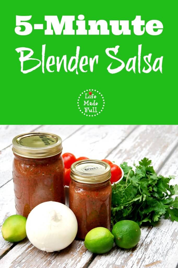 LOVE this 5-Minute Blender Salsa! So easy and so yummy!