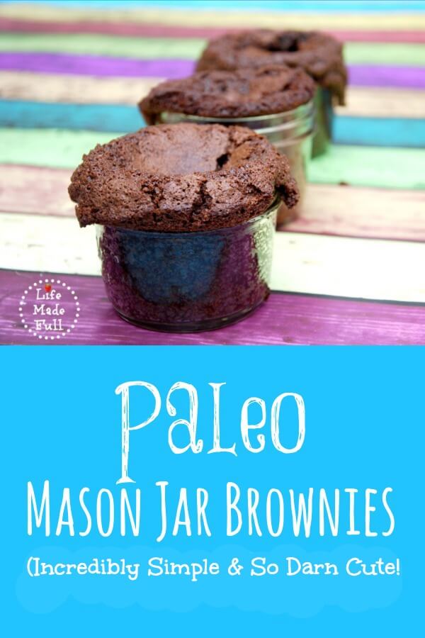 Paleo Mason Jar Brownies