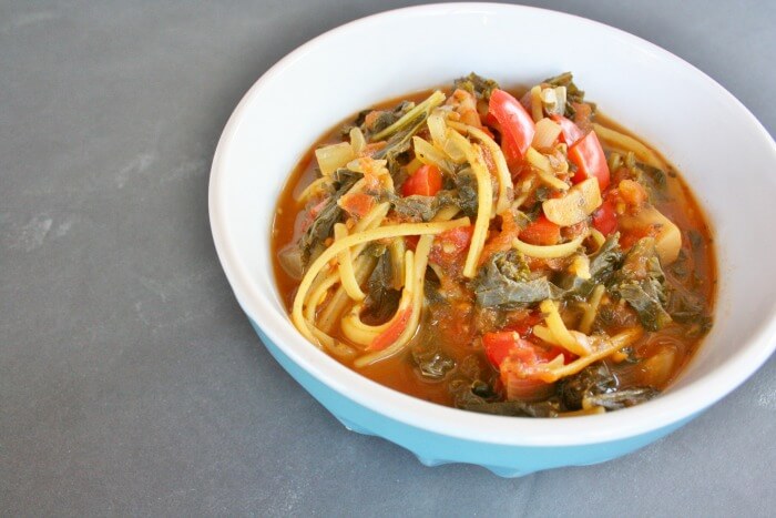 Spicy Tomato Kale Soup