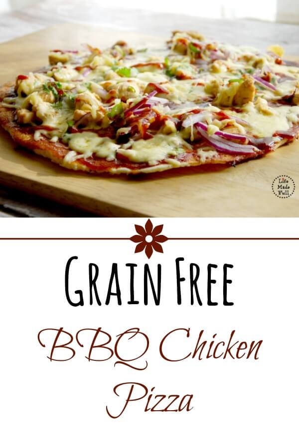 Grain Free BBQ Chicken Pizza
