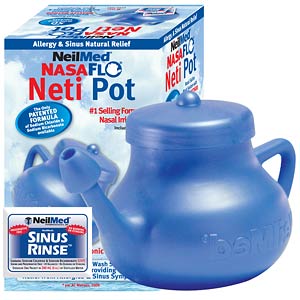 How to use a neti pot front view