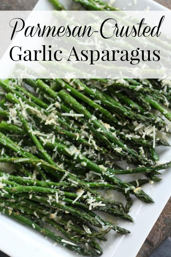 Parmesan Crusted Garlic Asparagus