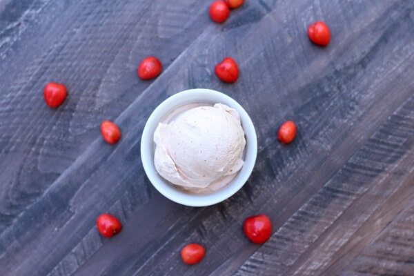 Homemade Cherry Almond Ice Cream!