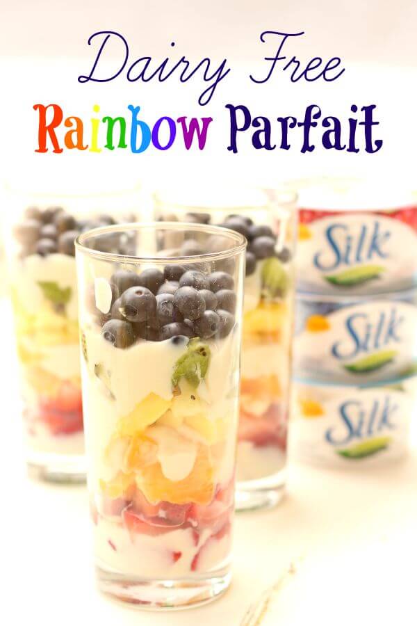Dairy Free Rainbow Parfait! So simple and KID APPROVED! 