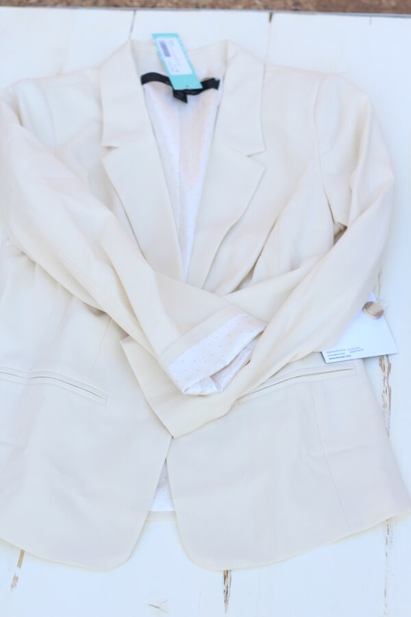 Kensie Rebekah Contrast Detail Blazer