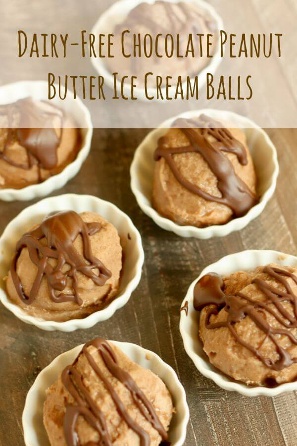 These Chocolate Peanut Butter Ice Cream Balls are made with yummy creamy cashew milk and are SO yummy!