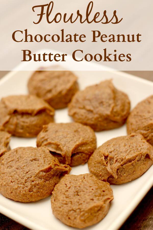 Flourless Chocolate Peanut Butter Cookies - SOOO yummy!!