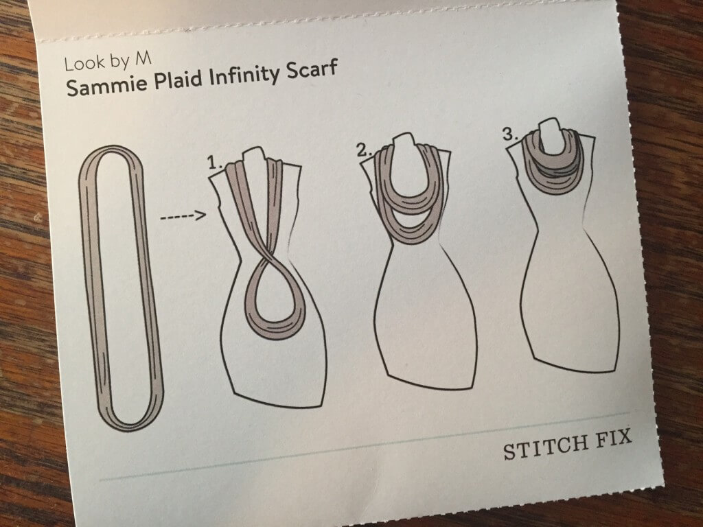 Stitch Fix How to tie an infinity scarf! - December Stitch Fix Review