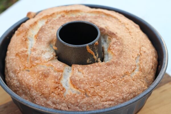 Gluten Free Angel Food Cake Recipe - Baked Cake in Pan | Life Made Full
