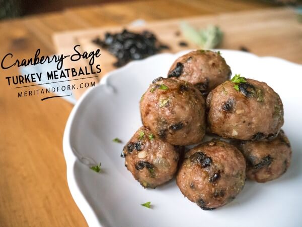 Here's a fun and unique turkey recipe to try -Cranberry-Sage Turkey Meatballs! Quick, easy, and delicious!