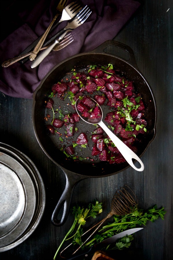 Honey Beets with Parsley Butter