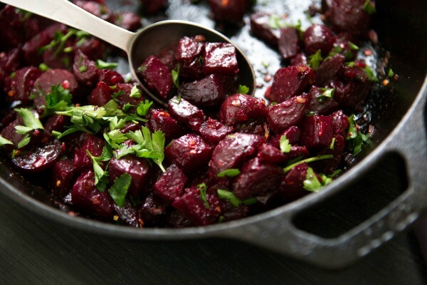 Honey Beets with Parsley Butter
