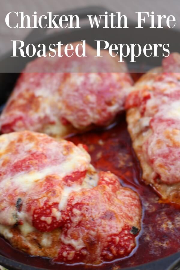 Chicken with fire roasted peppers - easy weeknight dinner!