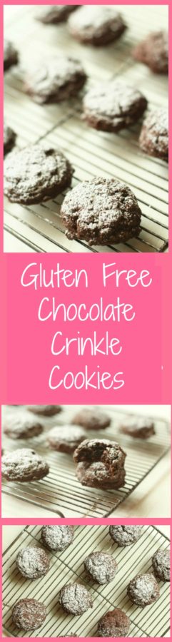 Gluten Free Chocolate Crinkle Cookies - YUM!