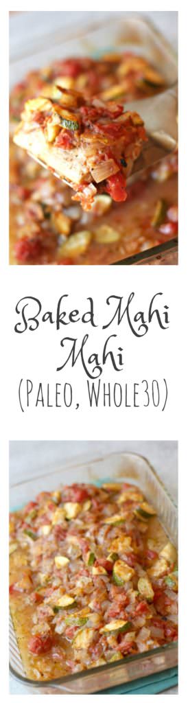 Baked Mahi Mahi with Vegetables (Paleo, Whole30)