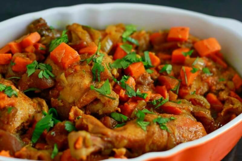 Incredible, flavorful Slow Cooker Moroccan Chicken! Super easy!