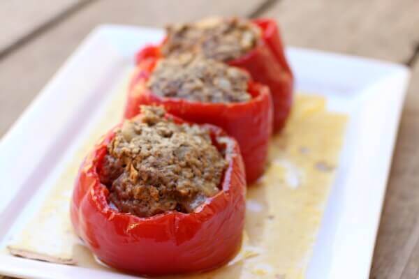 An easy, fix-it-and-forget-it meal, these Slow Cooker Stuffed Peppers are sure to please!