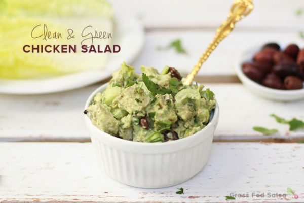 This clean and green Paleo Chicken Salad is a quick and healthy lunch. 