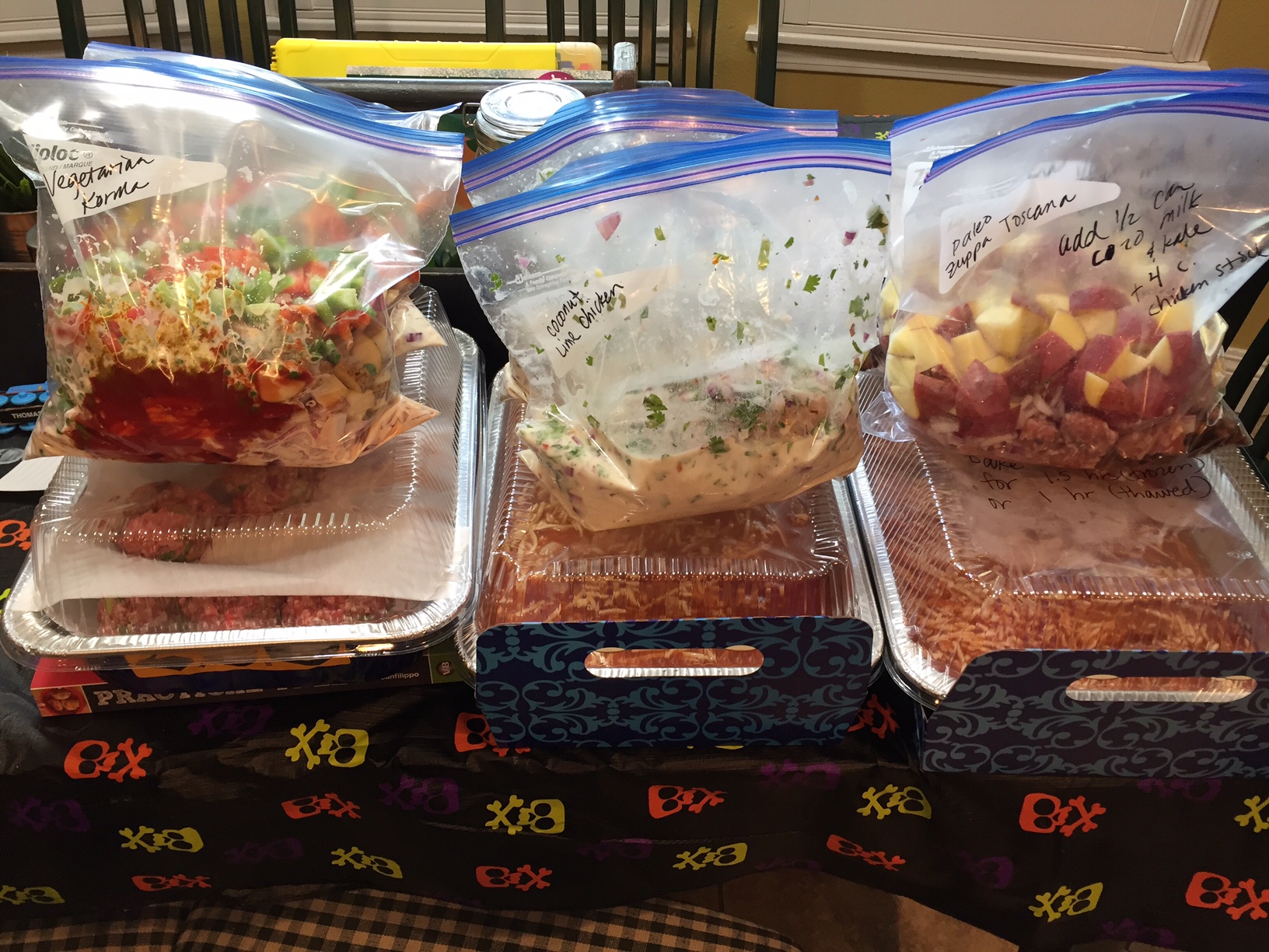 October freezer meals - all gluten free, and mostly Paleo! 